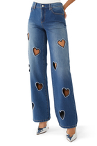 Karrie Embellished Heart Jeans